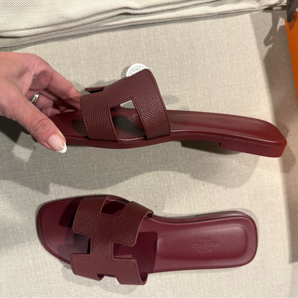 Never worn Oran Sandals, rouge h size 7 / 37 - Picture 4 of 5